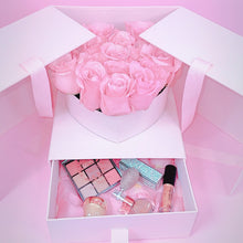 Cargar imagen en el visor de la galería, Caja de flores + sombra + labial # polvo de hada + delineador + Glitter

